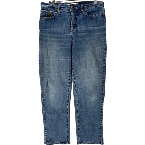 Levis 512 Jeans Womens Size 10 Short Blue Mid Rise Perfectly Slimming Straight - Picture 1 of 6